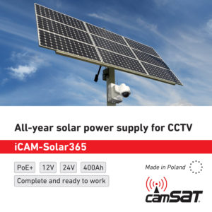 Całoroczne zasilanie solarne do CCTV- iCAM-Solar365